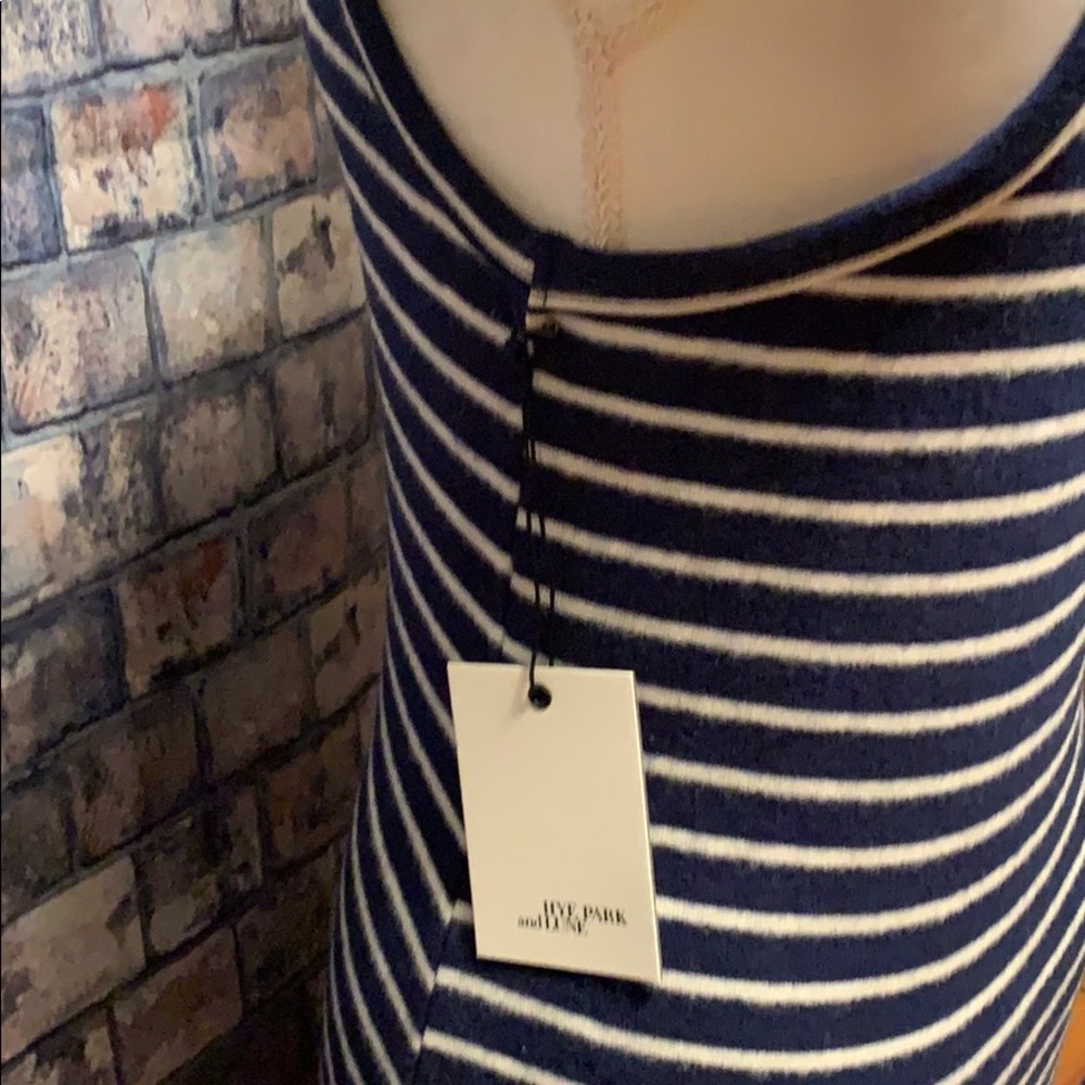 HYE PARK and LUNE SIZE 3 Rachel Dress Navy/White - Picture 7 of 8